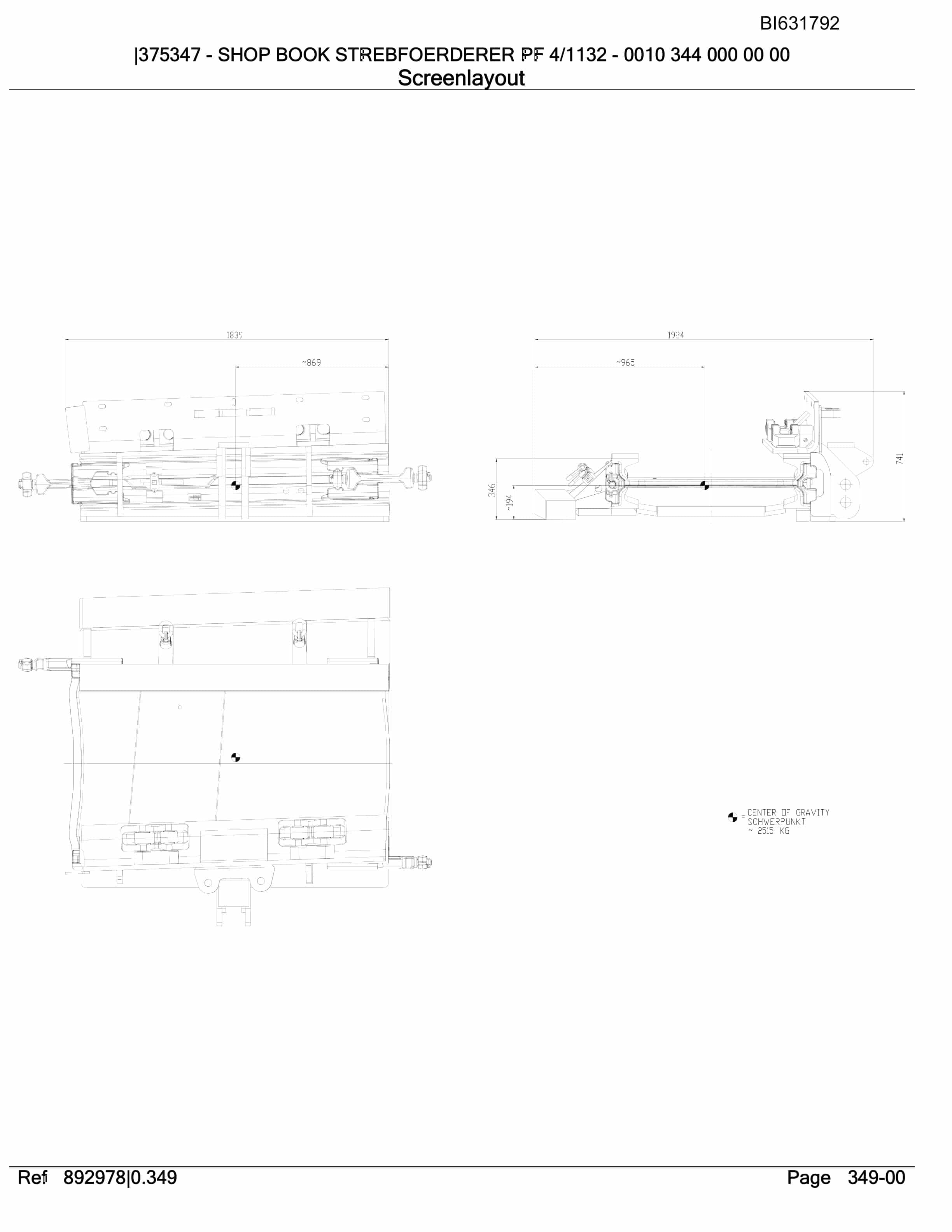 Caterpillar StrebFoerdered PF 4-1132 Parts Manual BI631792-3