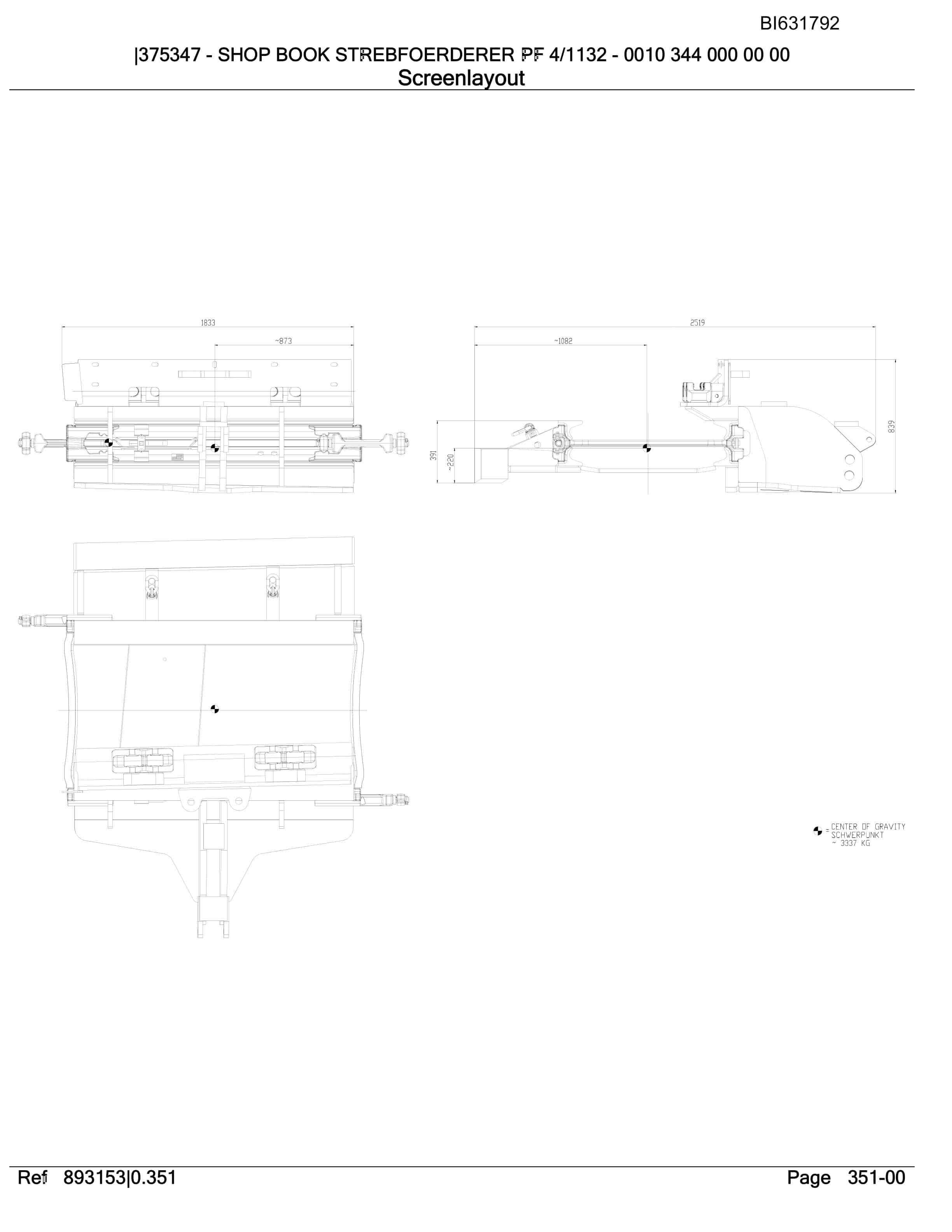 Caterpillar StrebFoerdered PF 4-1132 Parts Manual BI631792-5