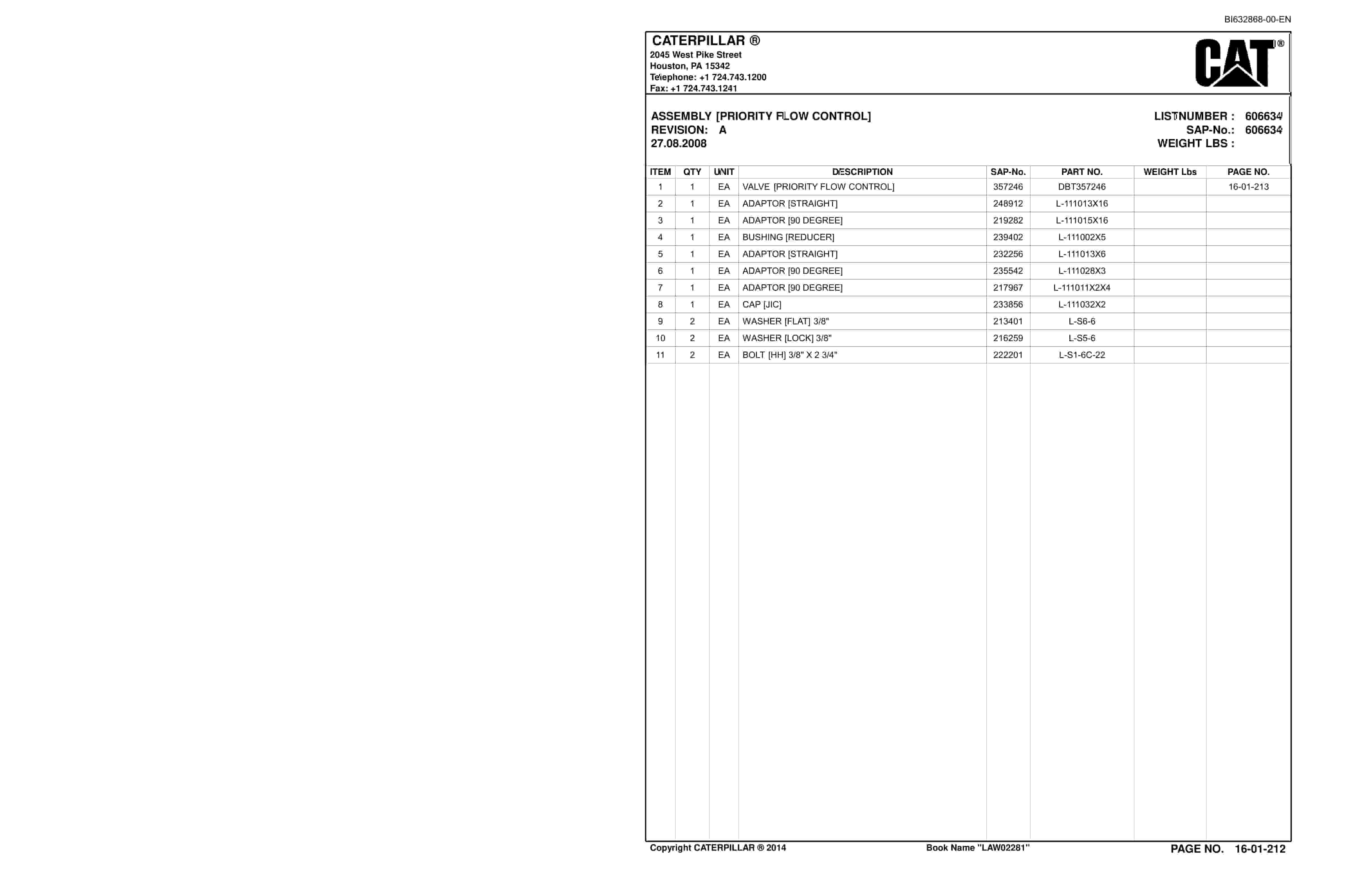 Caterpillar SU482D N Scoop Parts And Service Manual BI632868 3 Caterpillar SU482D N Scoop Parts And Service Manual BI632868 - Image 3