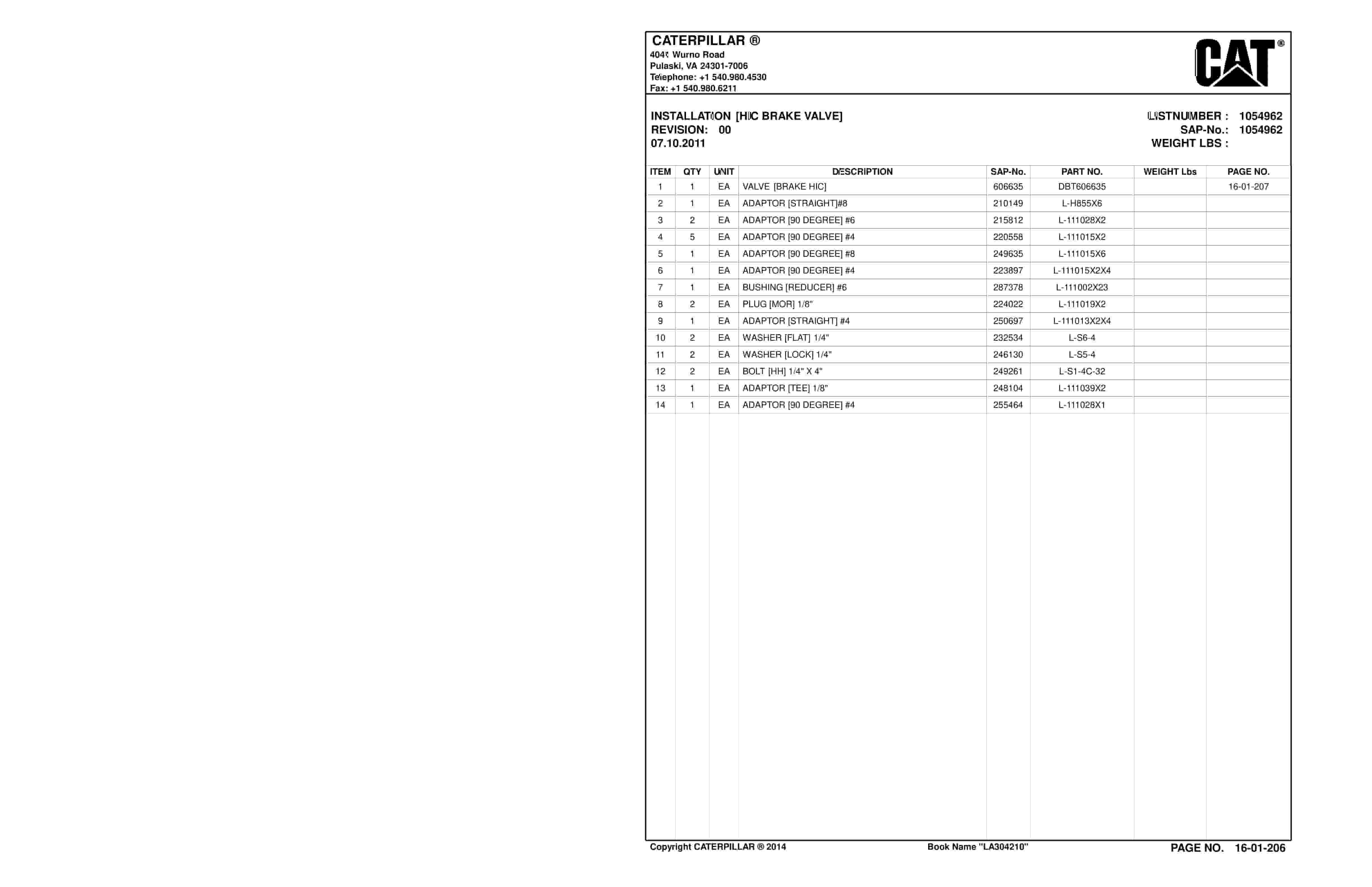 Caterpillar SU488 DN Scoop Parts And Service Manual BI632563-3