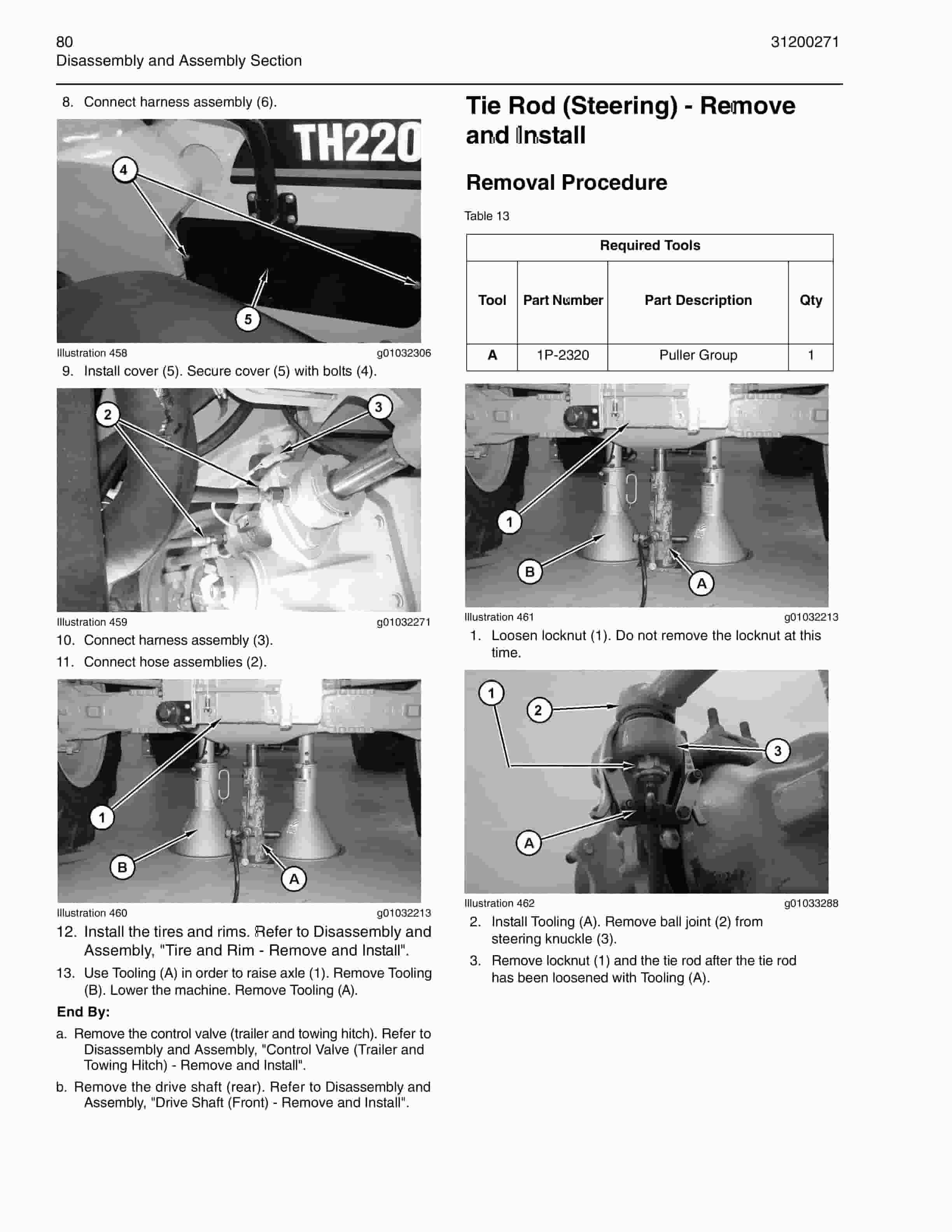 Caterpillar TH220B, TH330B TelehAndler Service Manual 31200262 5 Caterpillar TH220B, TH330B TelehAndler Service Manual 31200262 - Image 5