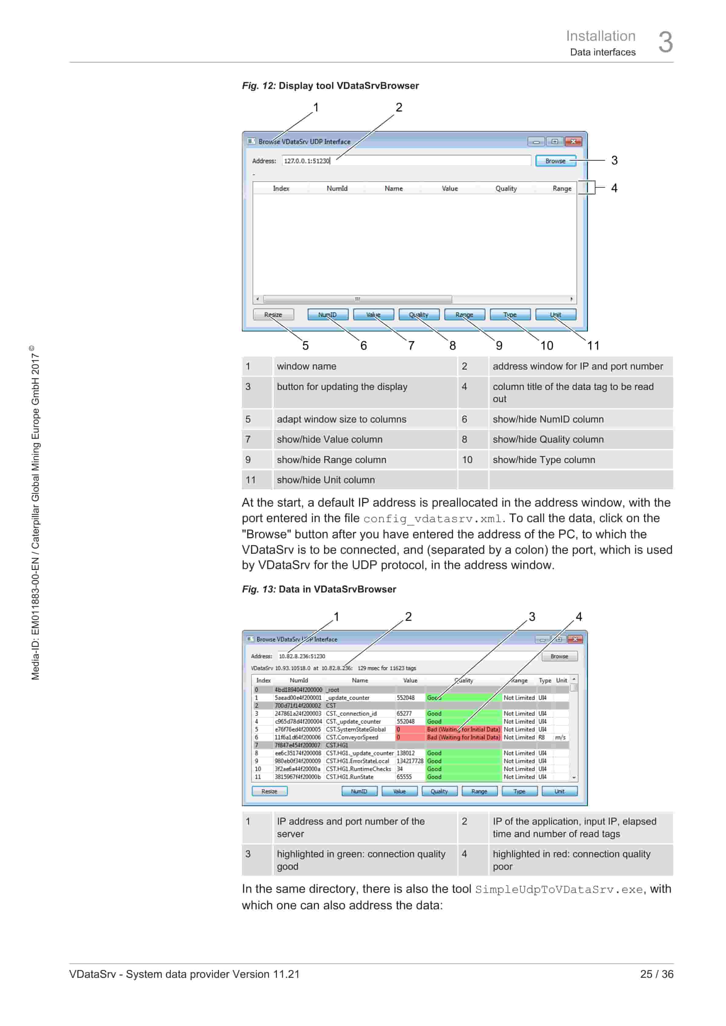 Caterpillar VDataSrv - System Data Provider Operating And Maintenance Manual 1999001073 3 Caterpillar VDataSrv - System Data Provider Operating And Maintenance Manual 1999001073 - Image 3