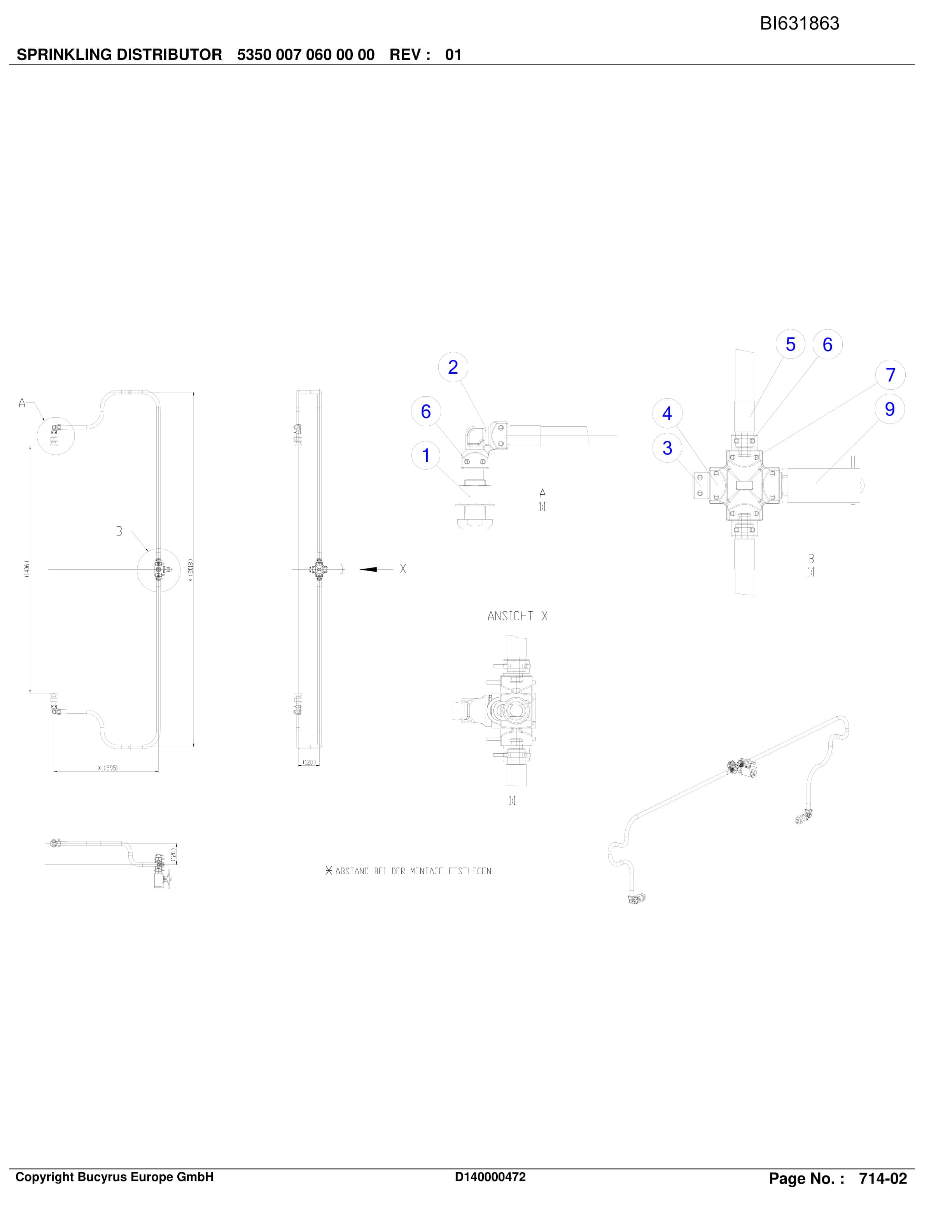 Caterpillar XIEGOU II, BSL PF 6-1542 Parts Manual BI631863-4